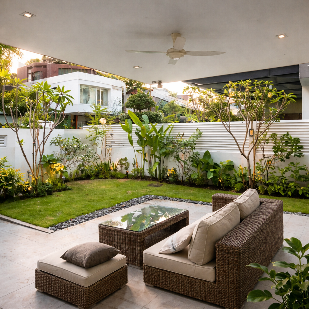 Landed house garden : A typical day of excellence