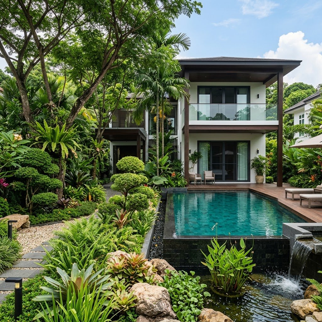 Landed House Garden Design in Singapore: A Designer’s Guide