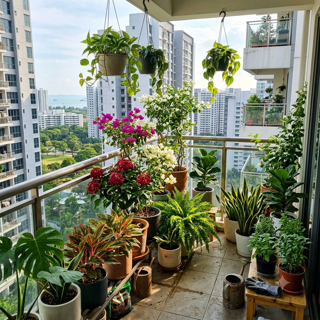 Best Balcony Plants for Singapore HDB Flats and Condos