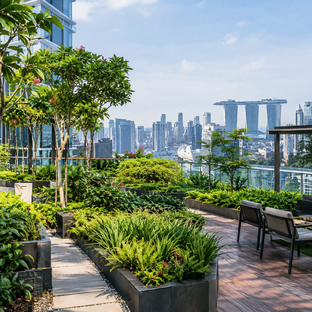 Commercial Rooftop Gardens in   Singapore: The Business Case